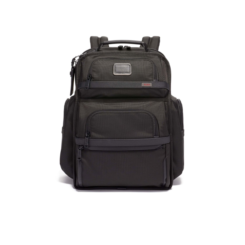 TUMI Alpha 3 Leather Brief Pack 15"