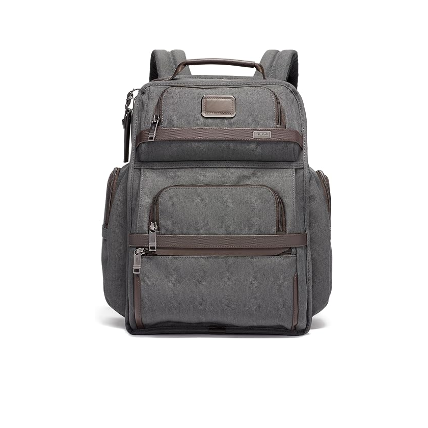 TUMI Alpha 3 Leather Brief Pack 15"