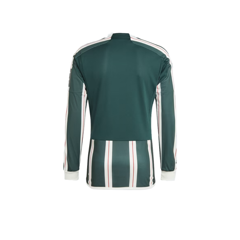 Adidas Green Manchester United 23/24 Long Sleeve Away Jersey